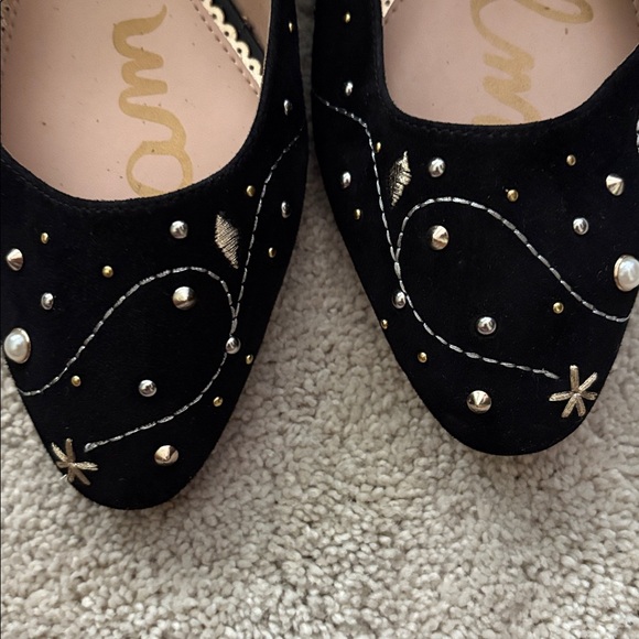 Sam Edelman Black and Gold Studded Heels - Picture 9 of 9